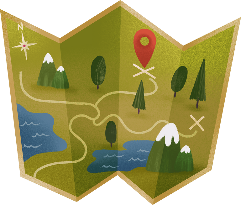 Map Icon Clipart Illustration