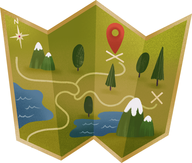 Map Icon Clipart Illustration